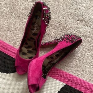 Pink Sam Edelman Lorissa- stud heels